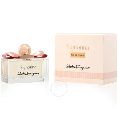 Ferragamo Salvatore  Ladies Signorina Edp Spray 3.4 oz Fragrances 8052464891306 In Green / Pink