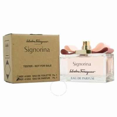 Ferragamo Salvatore  Ladies Signorina Edp Spray 3.4 oz (tester) Fragrances 0000000018254 In Green / Pink
