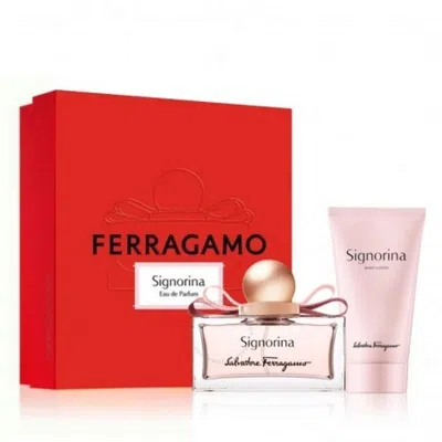 Ferragamo Salvatore  Ladies Signorina Gift Set Fragrances 8052464893782 In White