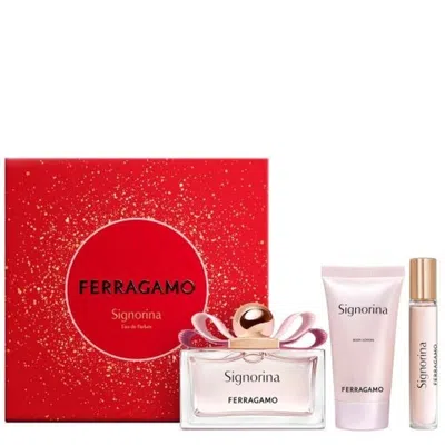 FERRAGAMO SALVATORE FERRAGAMO LADIES SIGNORINA GIFT SET FRAGRANCES 8056860213724