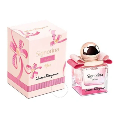 Ferragamo Salvatore  Ladies Signorina In Fiore Edt 0.67 oz Fragrances 8052086378483 In Cherry / White