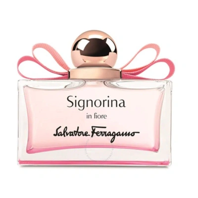 Ferragamo Salvatore  Ladies Signorina In Fiore Edt Spray 1.7 oz Fragrances 8034097959882 In Cherry / White