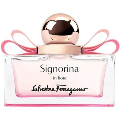 Ferragamo Salvatore  Ladies Signorina In Fiore Edt Spray 3.4 oz (tester) Fragrances 8034097959905 In Cherry / White
