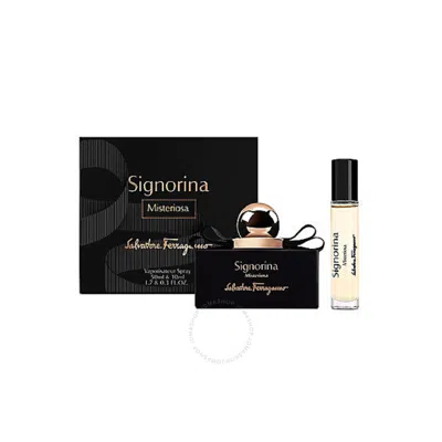 Ferragamo Salvatore  Ladies Signorina Misteriosa Gift Set Fragrances 8052464892624 In White
