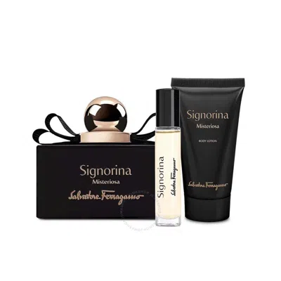 Ferragamo Salvatore  Ladies Signorina Misteriosa Gift Set Fragrances 8052464893447 In White