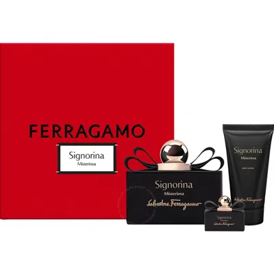 Ferragamo Salvatore  Ladies Signorina Misteriosa Gift Set Fragrances 8052464896288 In White