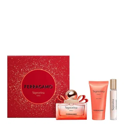 FERRAGAMO SALVATORE FERRAGAMO LADIES SIGNORINA UNICA GIFT SET FRAGRANCES 8056860213786