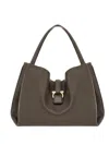 Ferragamo Salvatore  Large Softened Tote Bags In Gray