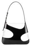 Ferragamo Salvatore  Leather And Canvas Shoulder Bag