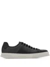 Ferragamo Man Sneakers Lead Size 9.5 Soft Leather