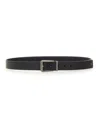 Ferragamo Classic Leather Belt For Men In Black