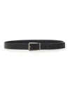 Ferragamo Classic Leather Belt For Men In Black