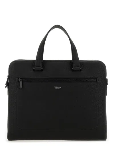 FERRAGAMO SALVATORE FERRAGAMO LEATHER BUSINESS BAG