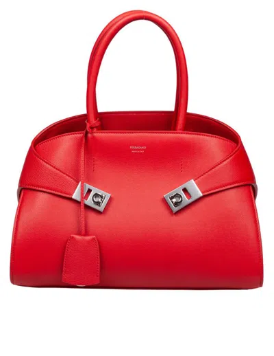 Ferragamo Salvatore  Leather Handbag In Red