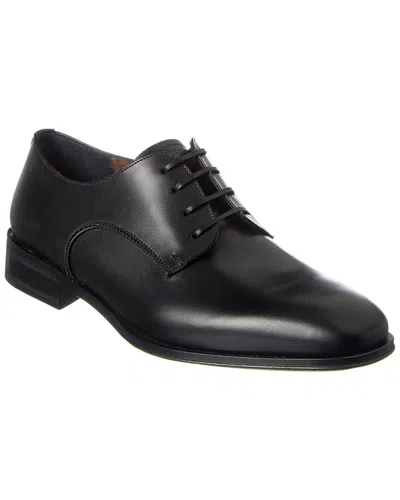 Ferragamo Salvatore  Leather Oxford In Silver