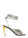 Ferragamo Heeled Sandals In Gray