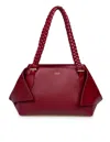 Ferragamo Medium Handbag In Burgundy Colour In Red