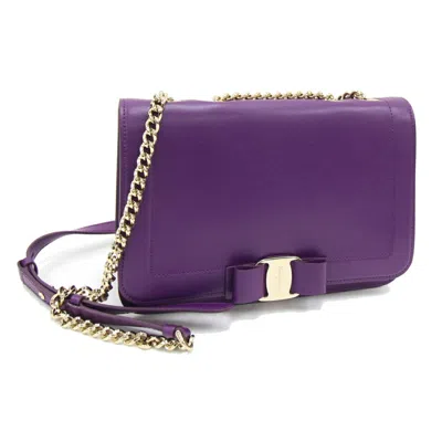 Pre-owned Ferragamo Salvatore  Light Pink Leather Shoulder Bag ()