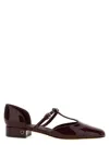 Ferragamo Linette Ballet Flats In Red
