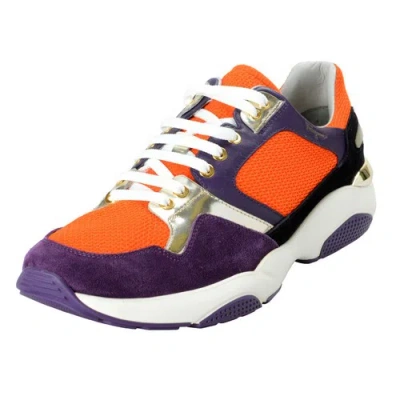 Pre-owned Ferragamo Salvatore  Lisbona 2 Fashion Sneakers Shoes 7.5 Ee, 9.5ee, 10ee In Multicolor