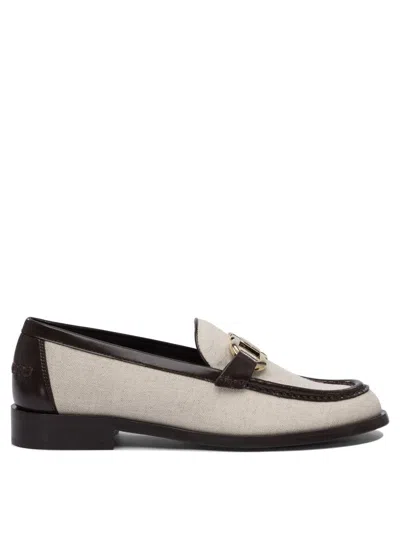 Ferragamo Stylish Loafers And Slippers For Women In Beige