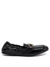 Ferragamo Elegant Women's Loafers & Slippers In Black