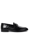 Ferragamo Biarritz Leather Loafers In Black