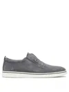 Ferragamo Suede Slip-on Loafers With Rubber Sole In Gray