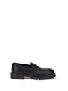Ferragamo Saddle-strap Penny Loafers In Black