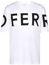 Ferragamo Logo-print Cotton T-shirt In White