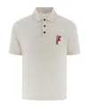Ferragamo Herren Polohemd Aus Bio-baumwolle In White