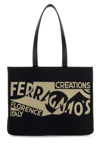 Ferragamo Salvatore  Logo Detailed Large Tote Bag In Multi