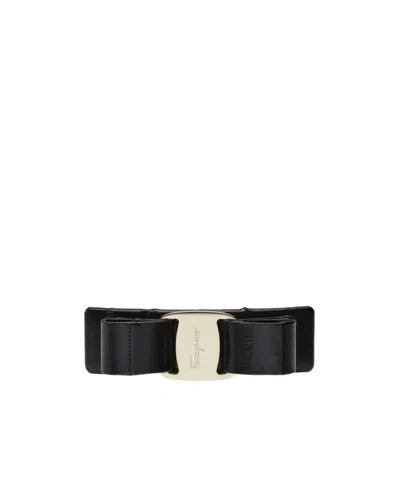 FERRAGAMO SALVATORE FERRAGAMO LOGO ENGRAVED HAIR CLIP