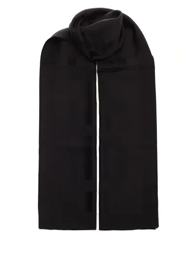 Ferragamo Wool Scarf In Black
