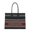 Ferragamo Signature Tote Bag In Black