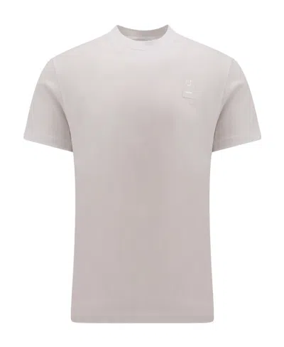 Ferragamo Salvatore  Logo Path Crewneck T-shirt In White