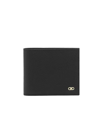 FERRAGAMO SALVATORE FERRAGAMO LOGO-PLAQUE BI-FOLD WALLET