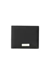 Ferragamo Salvatore  Logo Plaque Bi-fold Wallet In Black