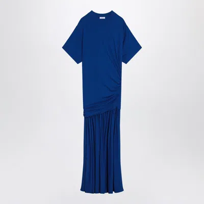 FERRAGAMO SALVATORE FERRAGAMO LONG DRESS WITH DRAPING