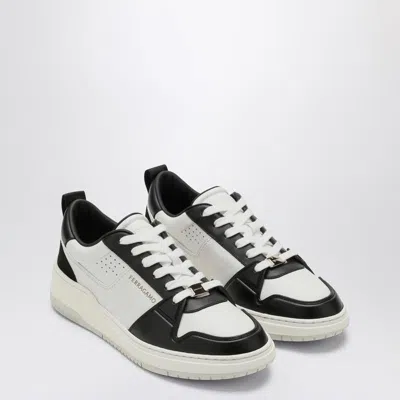FERRAGAMO SALVATORE FERRAGAMO LOW BLACK/WHITE TRAINER