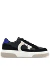 Ferragamo Black Low Cut Gancini Outline Sneakers