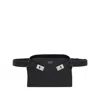 Ferragamo Men Leather Hug Fanny Pack In Black
