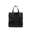 Ferragamo Black Leather And Canvas Cut Out Shoulder Bag In Black