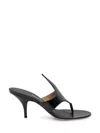 Ferragamo Sabot Infradito Lyrai In Pelle Nera  Donna In Black