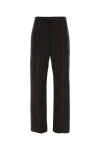 Ferragamo Contrasting-trim Cotton Track Pants In Black