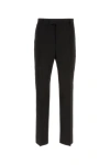 Ferragamo Wide-leg Trousers With Rear Patch Pocket In Black