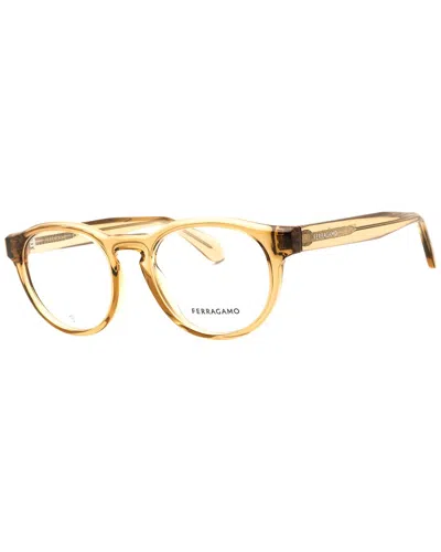 Ferragamo Salvatore  Men's 50mm Optical Frames In Gold