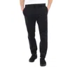 FERRAGAMO SALVATORE FERRAGAMO MEN'S BLACK COTTON GABARDINE CHINO PANTS