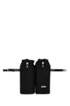 Ferragamo Salvatore  Men Black Econylâ® Belt Bag In Black