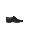 Ferragamo Men's Denzel Patent Leather Oxford Shoes In Black